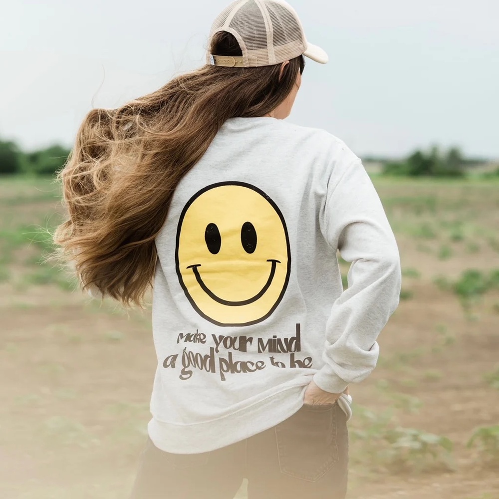 Your Mental Health Matters 2XL Smiley Crewneck Sweatshirt NEW SIZE XXL